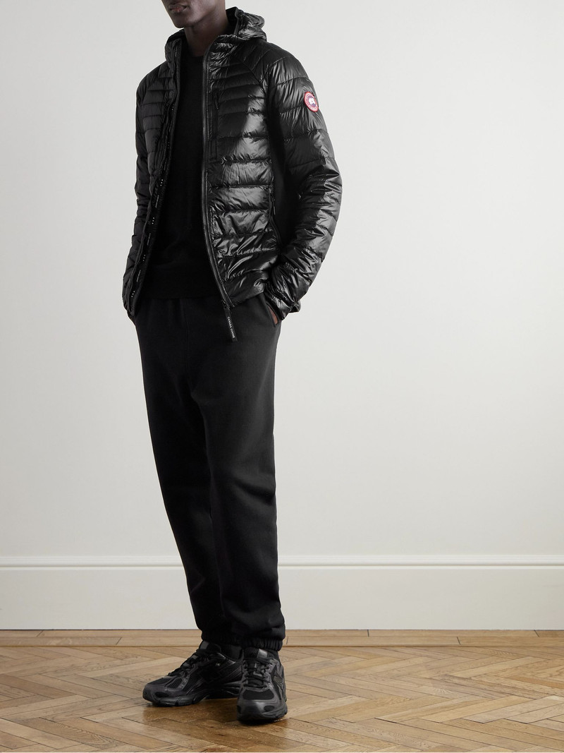 Canada Goose Hybridge Lite Slim-Fit Quilted Shell Hooded Down Jacket Black outlook