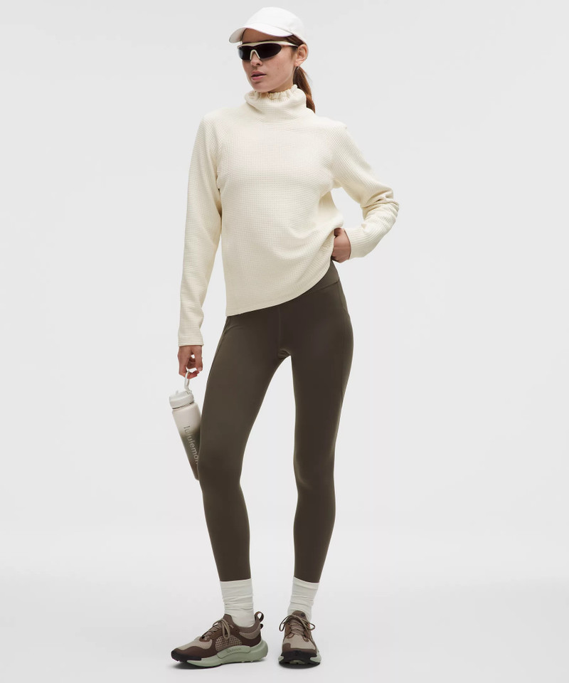 lululemon Waffle-Knit Funnel-Neck Long-Sleeve Shirt outlook