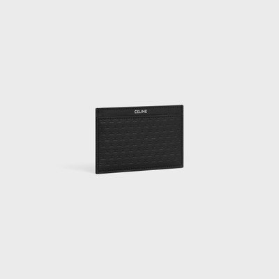 CELINE Card holder in Calfskin with mini triomphe embossed outlook