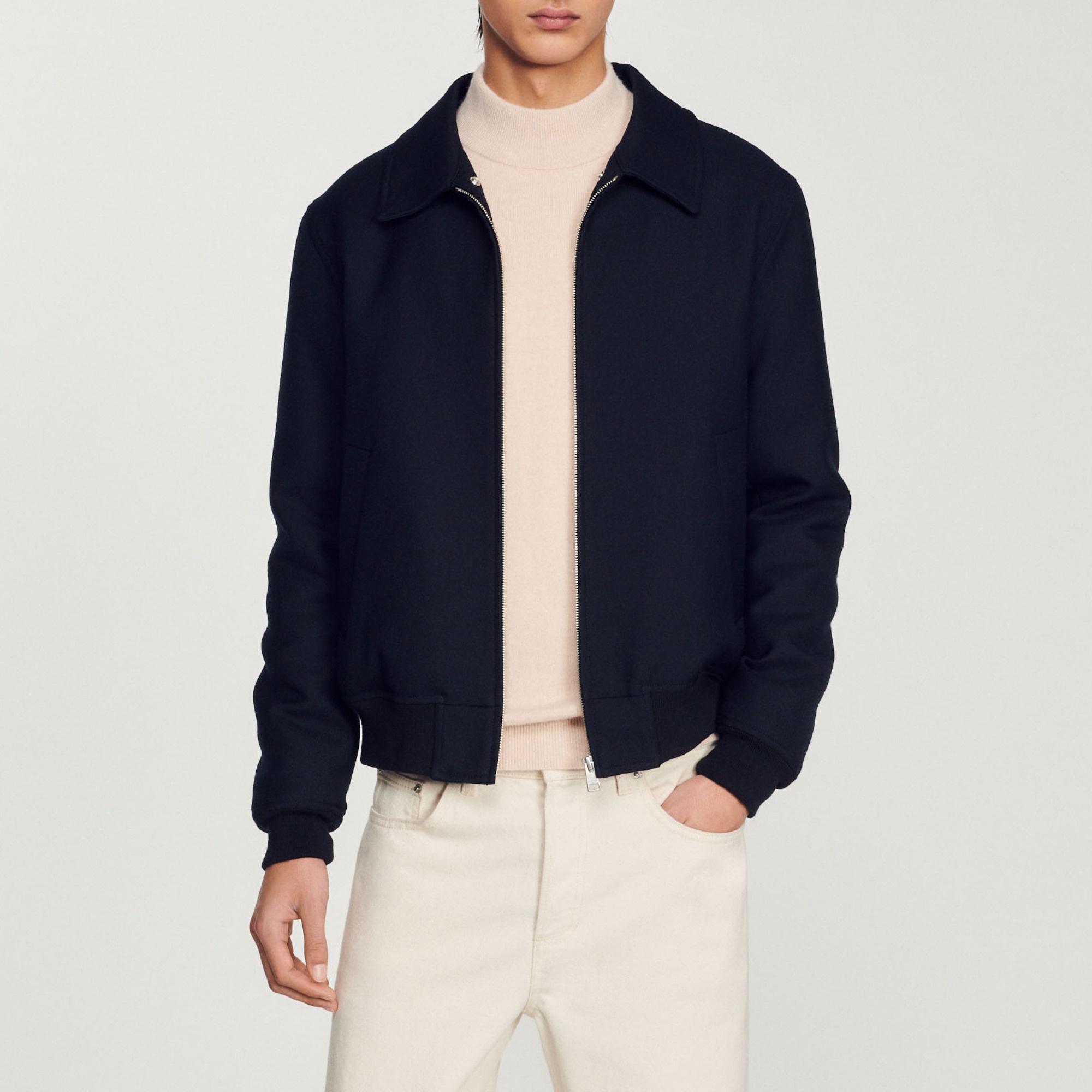 Jacket with removable collar - 4