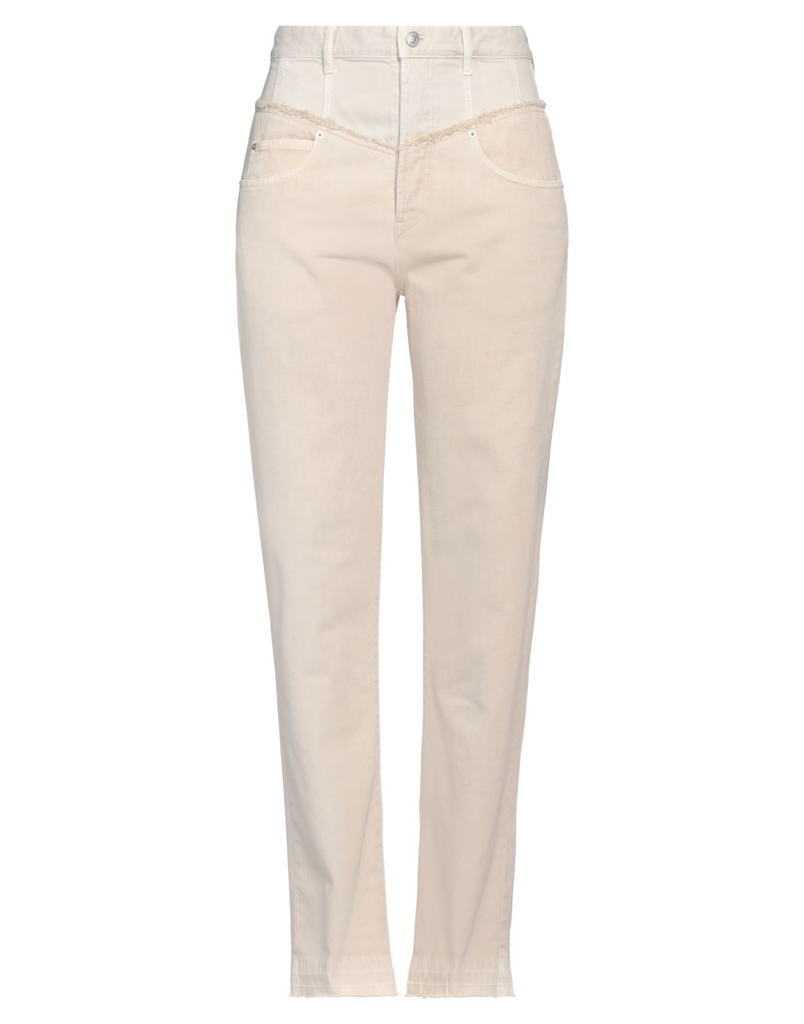 Beige Women's Denim Pants - 1