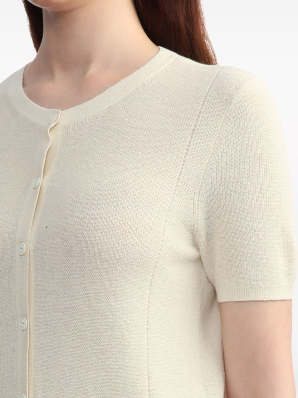 short-sleeve knit cardigan - 5