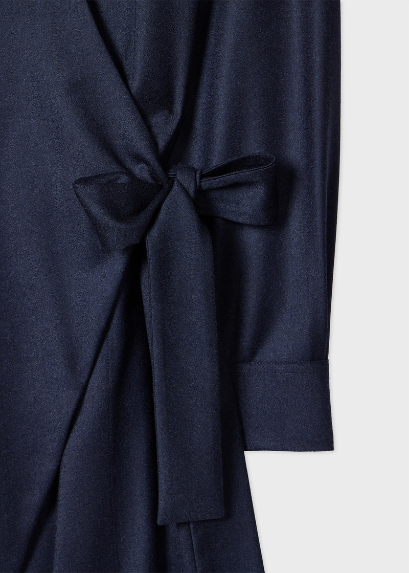 Paul Smith Women's Navy Wool-Cashmere Blend Flannel Dress outlook