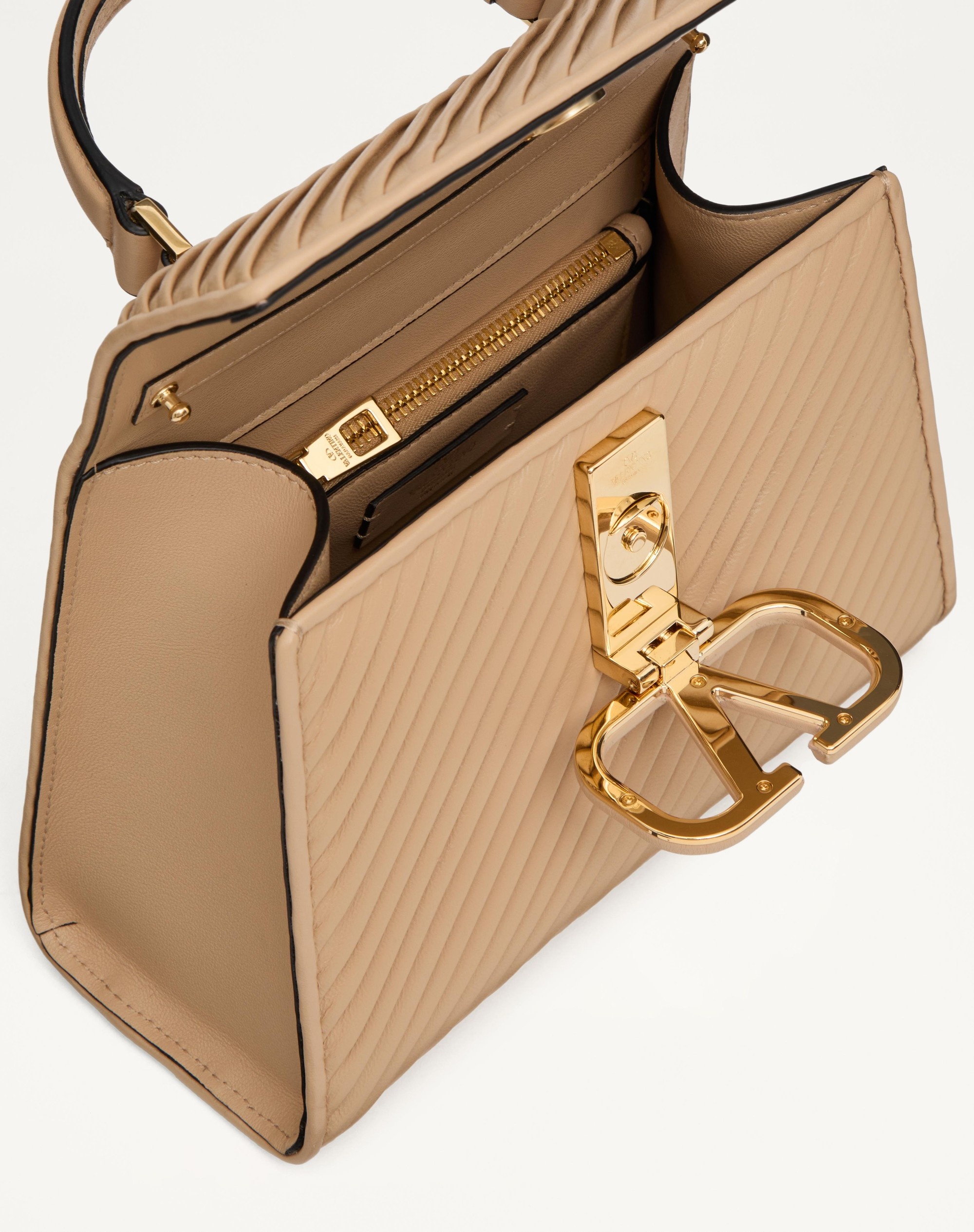 VALENTINO GARAVANI VSLING SMALL HANDBAG IN PLEATED NAPPA LEATHER 6