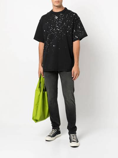 Converse paint-splatter detail T-shirt outlook