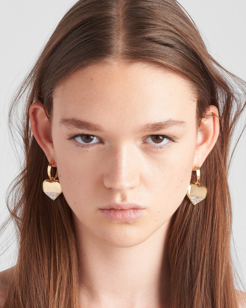 Eternal Gold pendant earrings in yellow gold and laboratory-grown diamonds 4