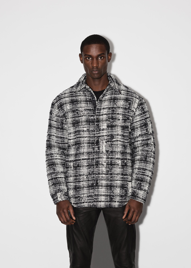 AMIRI TWEED PADDED OVERSHIRT outlook