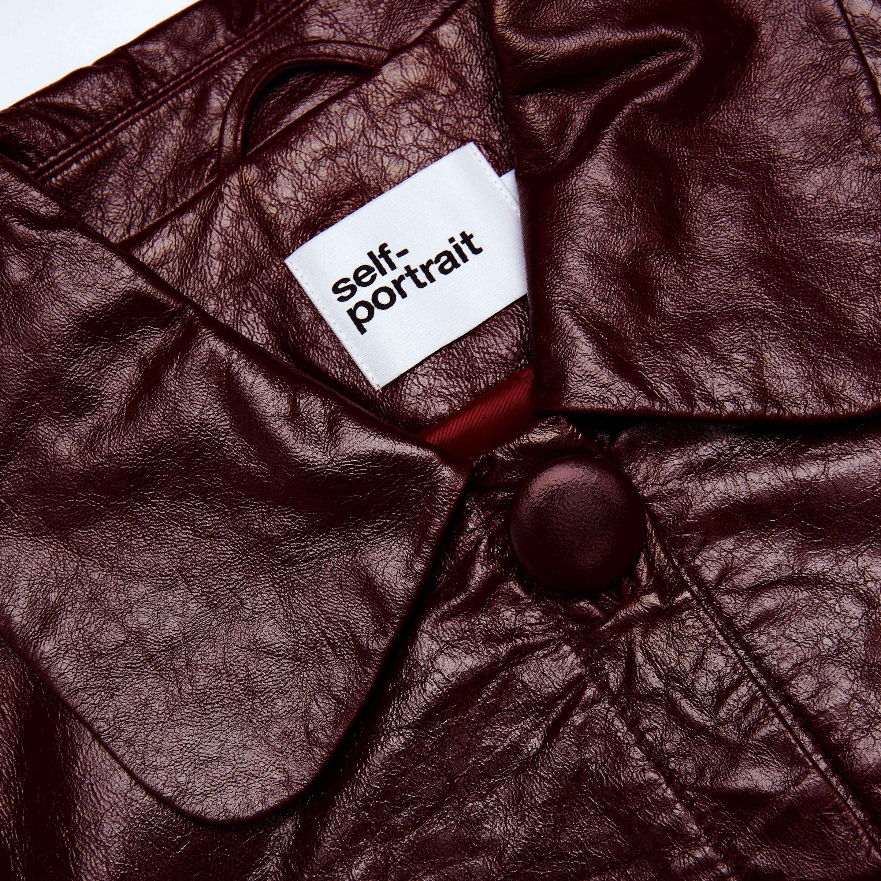 Burgundy Leather  Jacket - 5