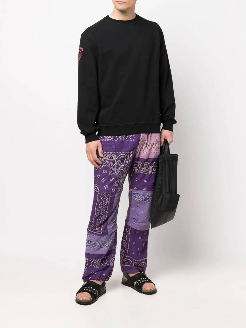 Readymade bandana-print straight trousers outlook