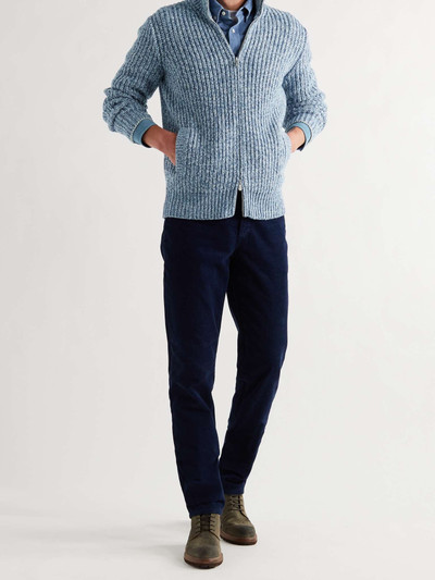 Brunello Cucinelli Mélange Wool, Cashmere and Silk-Blend Zip-Up Sweater outlook