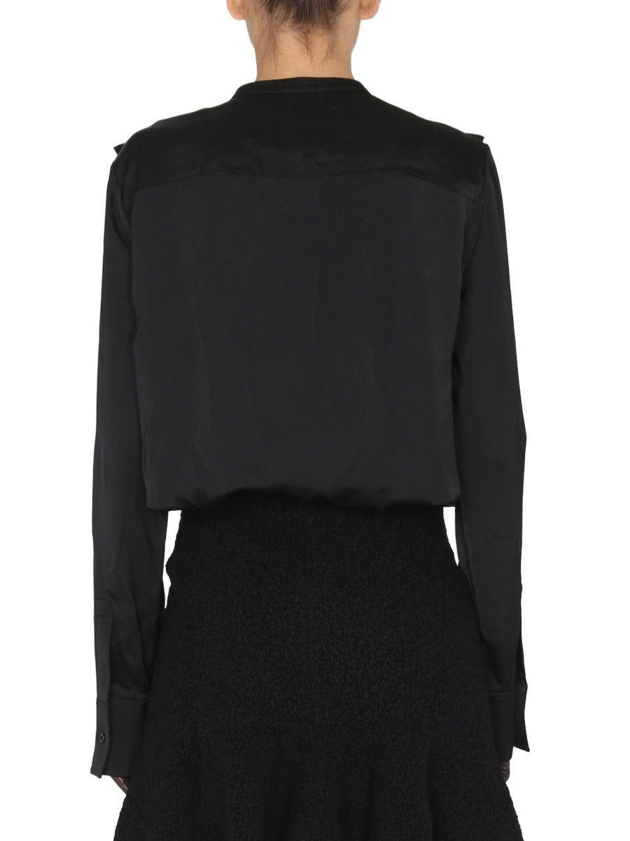 Jil Sander Women Shirt With Ruffles - 3