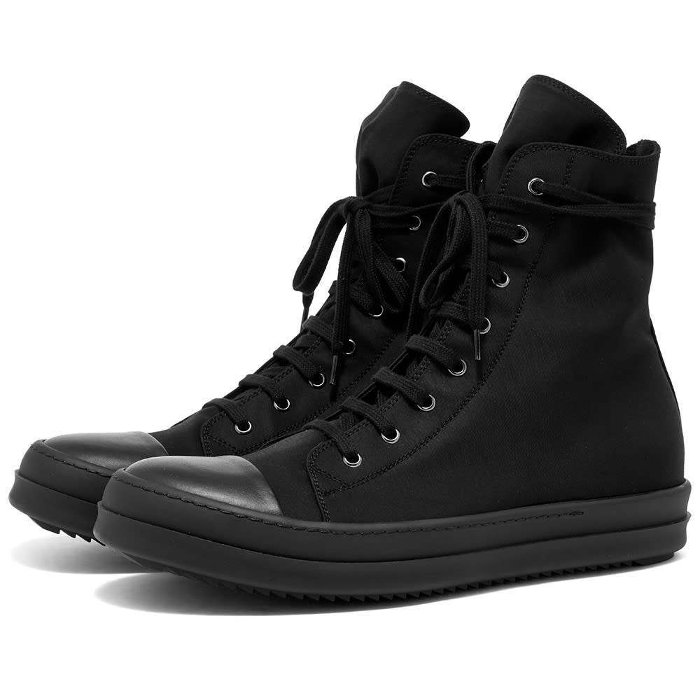 Rick Owens DRKSHDW Cotton Nylon Hi Top Sneaker - 1