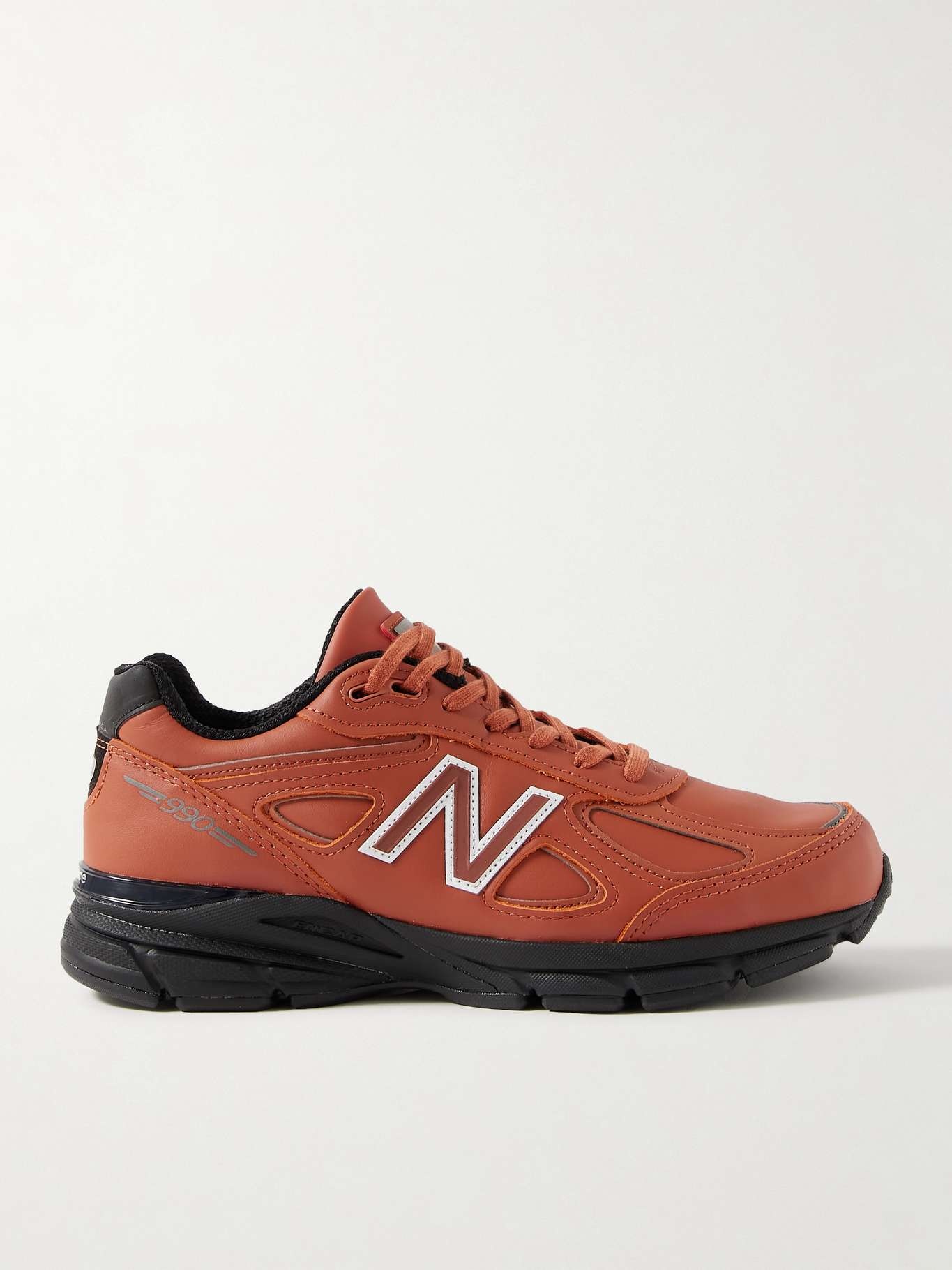 990v4 leather sneakers - 1