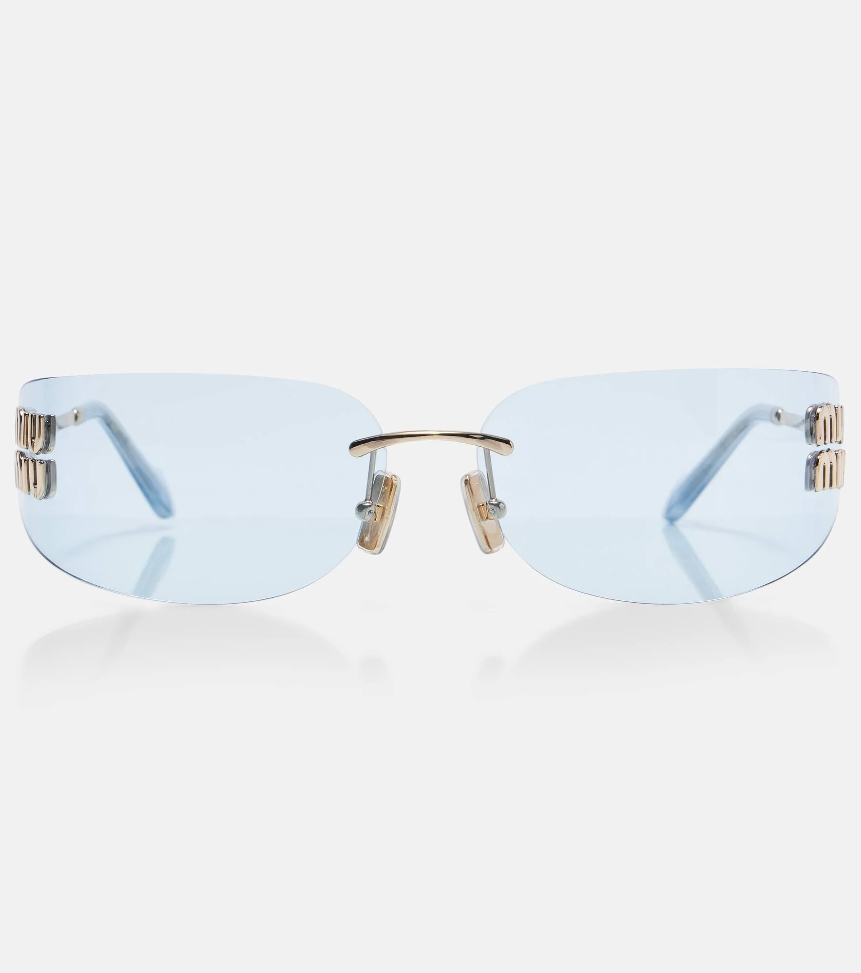 Logo rectangular sunglasses - 1