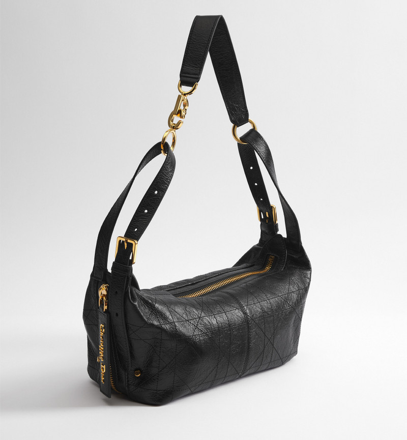 Small D-Journey Crinkled Calfskin Bag 3