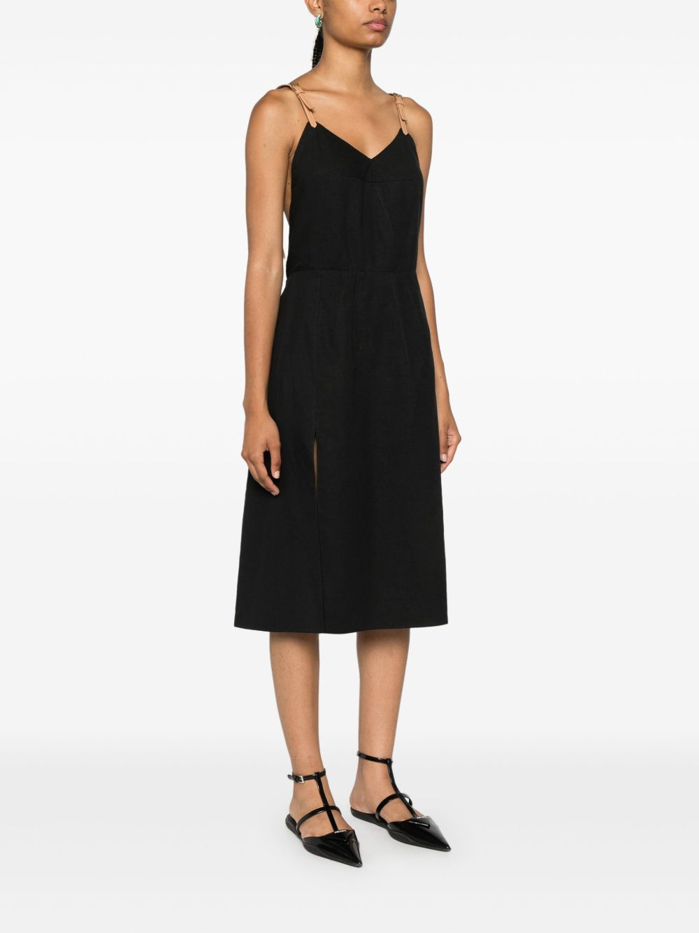 pleat-detail dress - 3