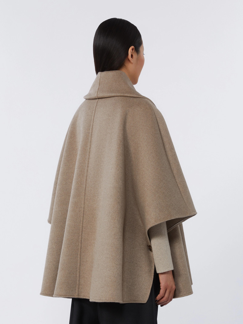 BLASONE Cashmere cape with scarf detail - TAWNY BRONZE BROWN 4