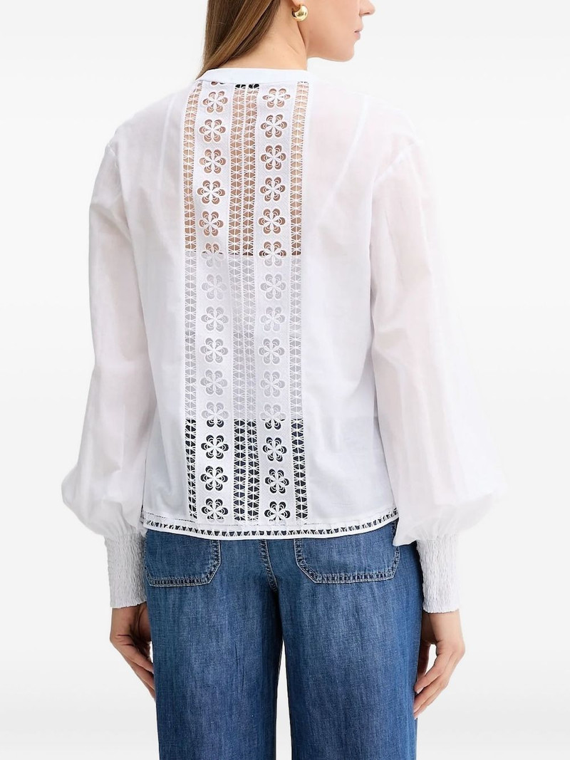 Charo Ruiz broderie-anglaise balloon-sleeve top outlook