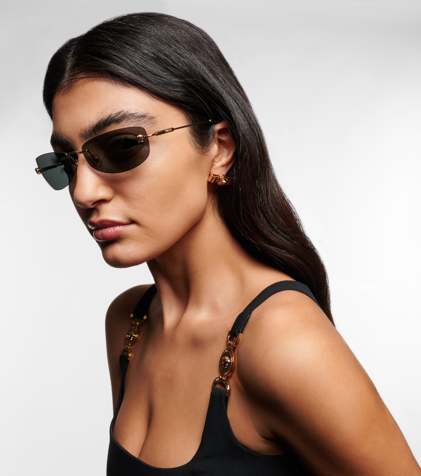 Damier Plaque rectangular sunglasses - 6