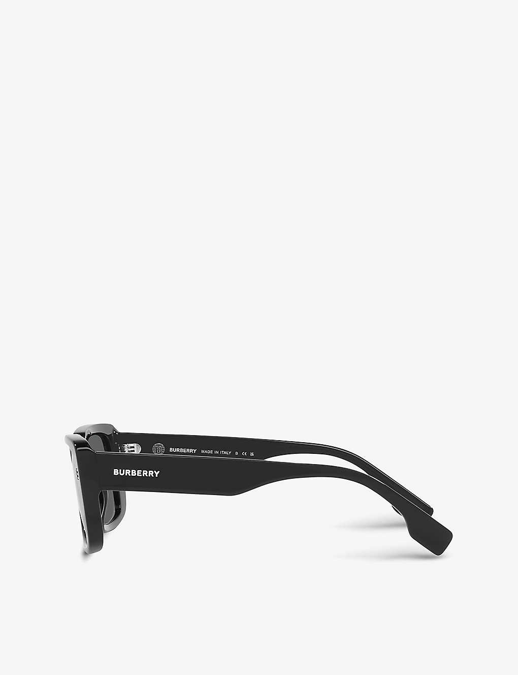 Black Rectangular Sunglasses - 5