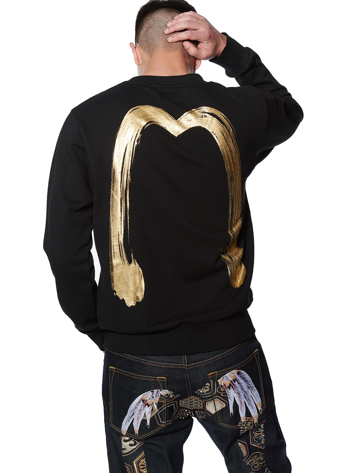 KAMON AND DAICOCK FOIL PRINT SWEATSHIRT - 3