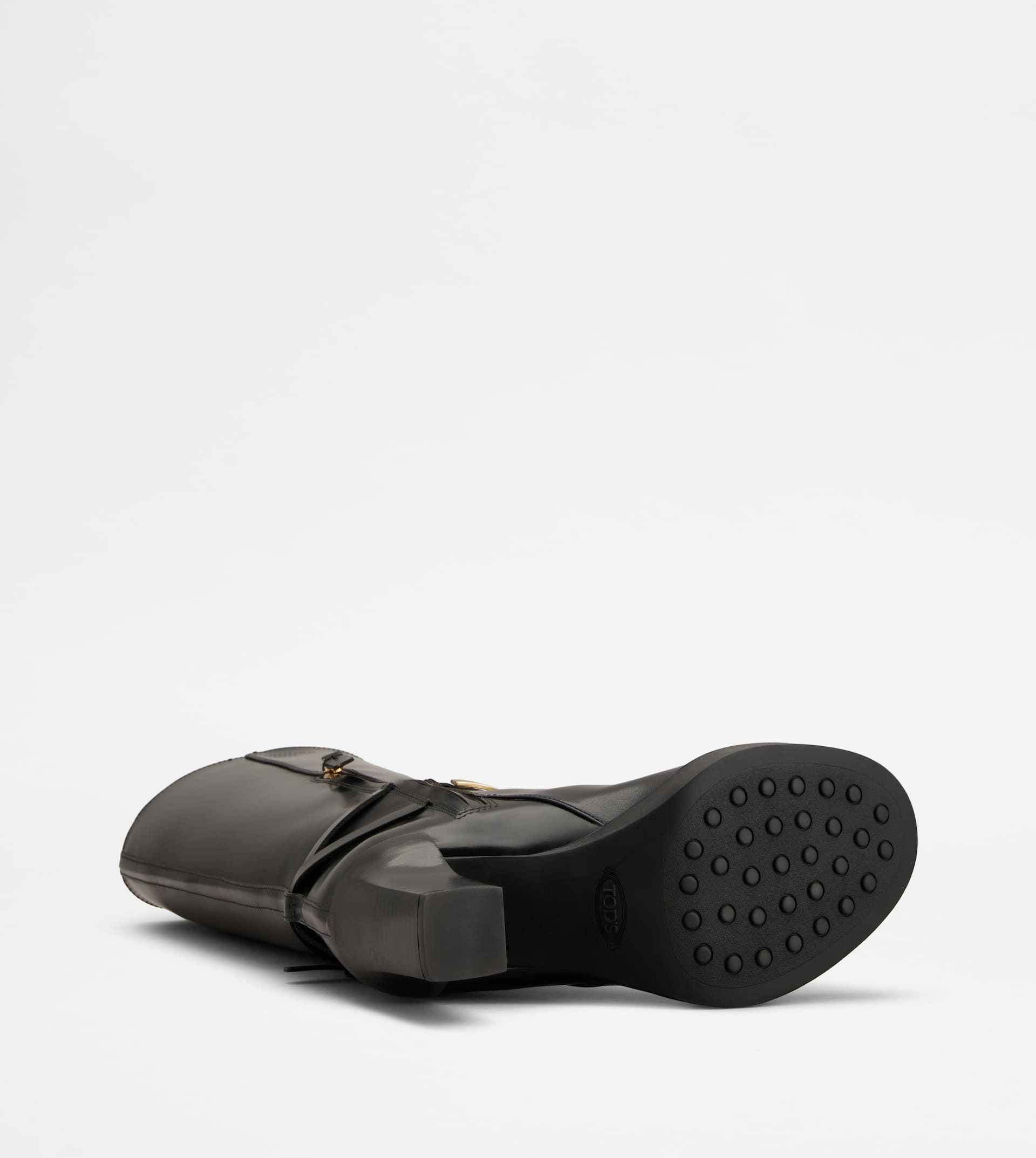 BOOTS IN LEATHER - BLACK - 4