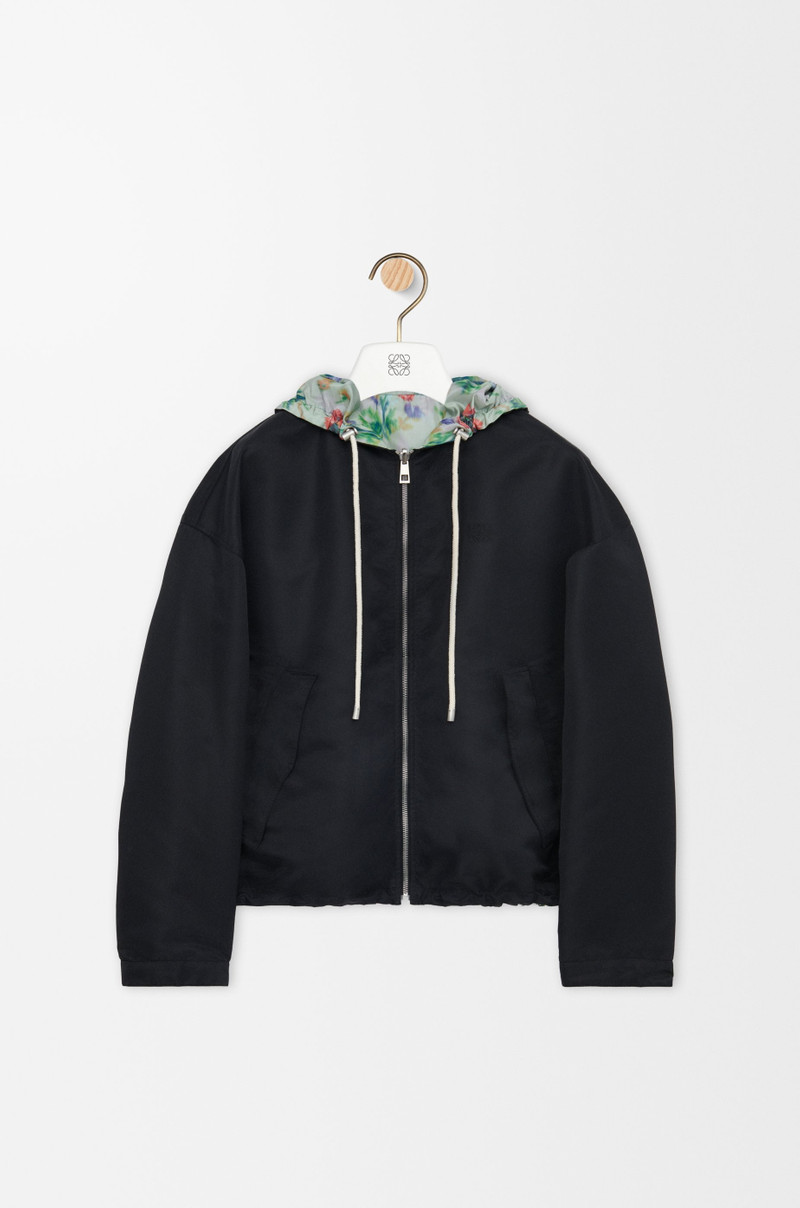 Loewe Hooded jacket in polyester and silk outlook