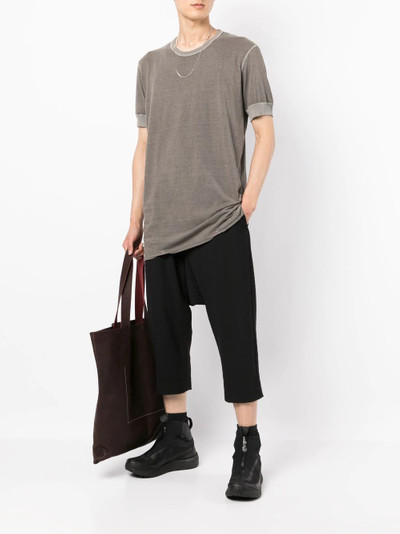 Boris Bidjan Saberi two-tone cotton T-shirt outlook