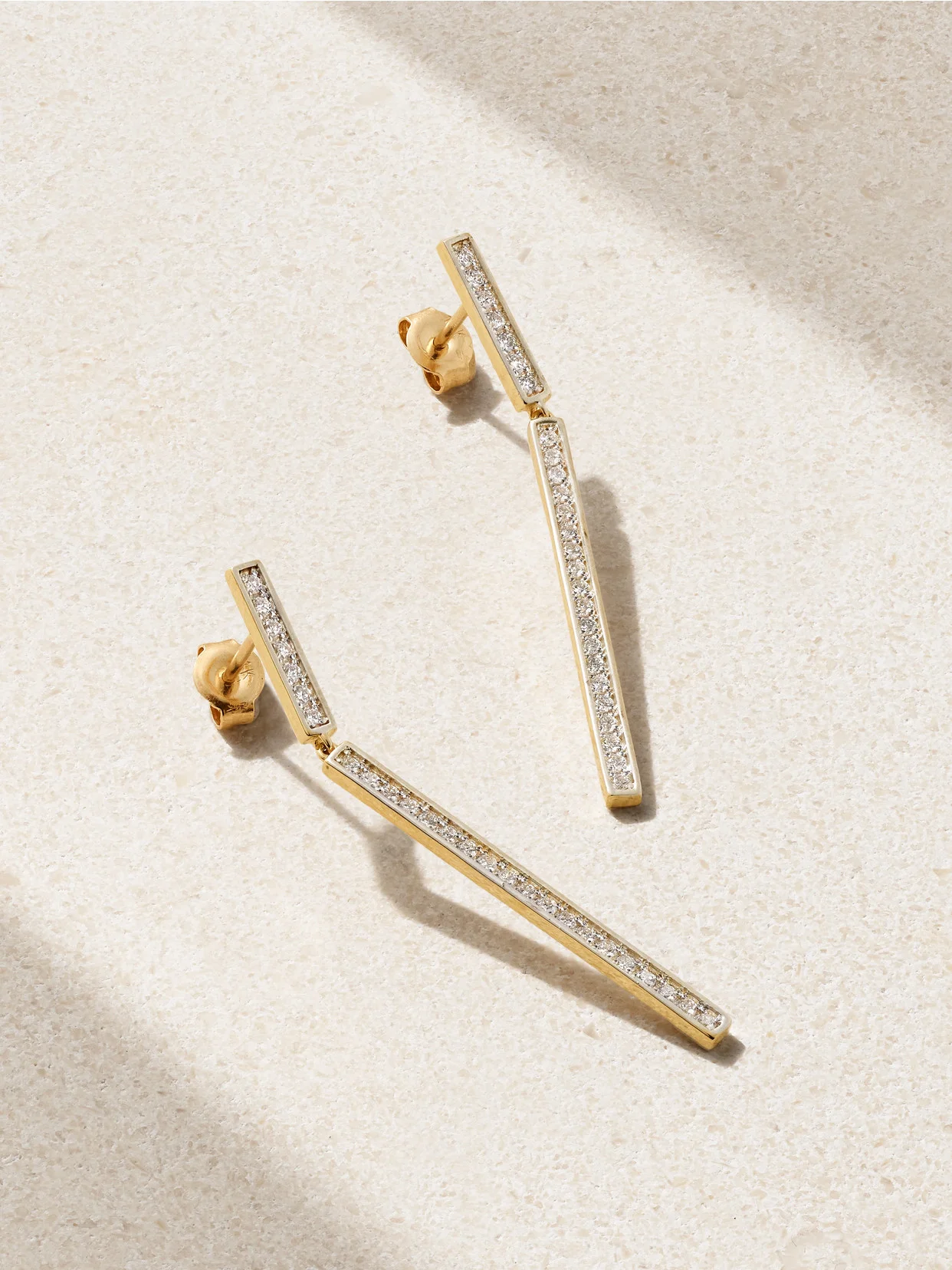 14-karat Gold Diamond Earrings - 1