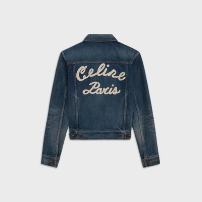 CELINE CELINE TRUCKER JACKET IN DARK UNION WASH DENIM outlook