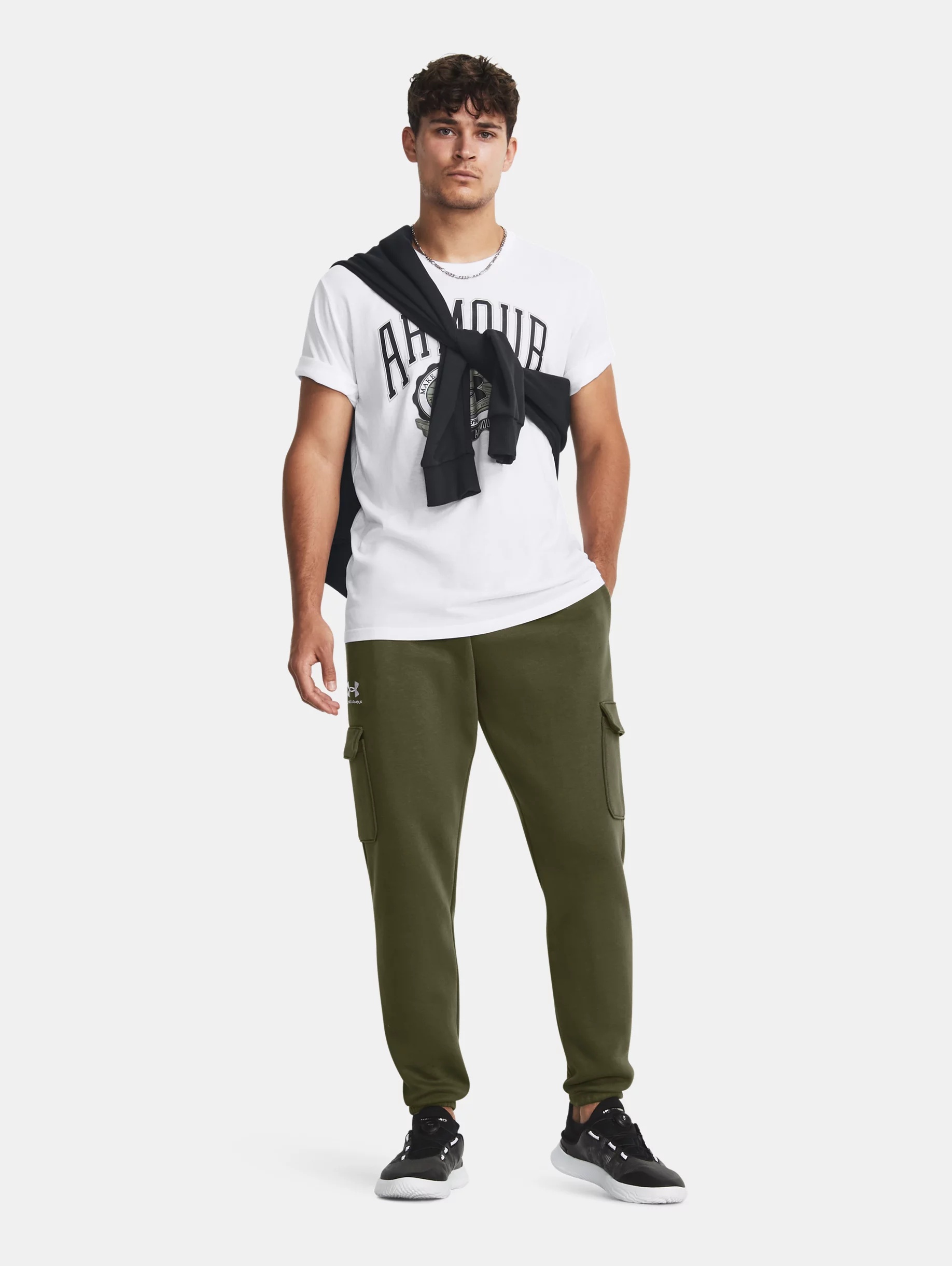 Men's UA Icon Fleece Cargo Pants - 5