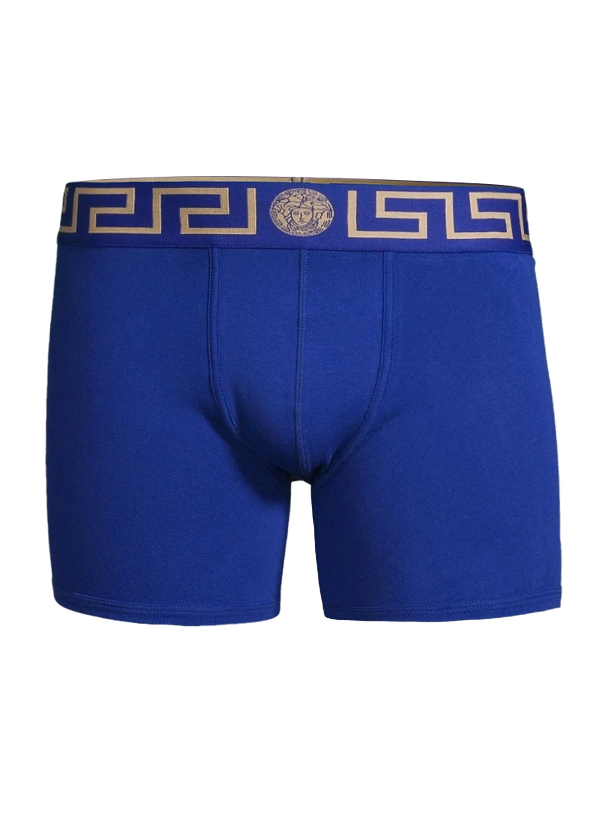 Men's Greca Waistband Jersey Trunks - Bluette Gold - 1