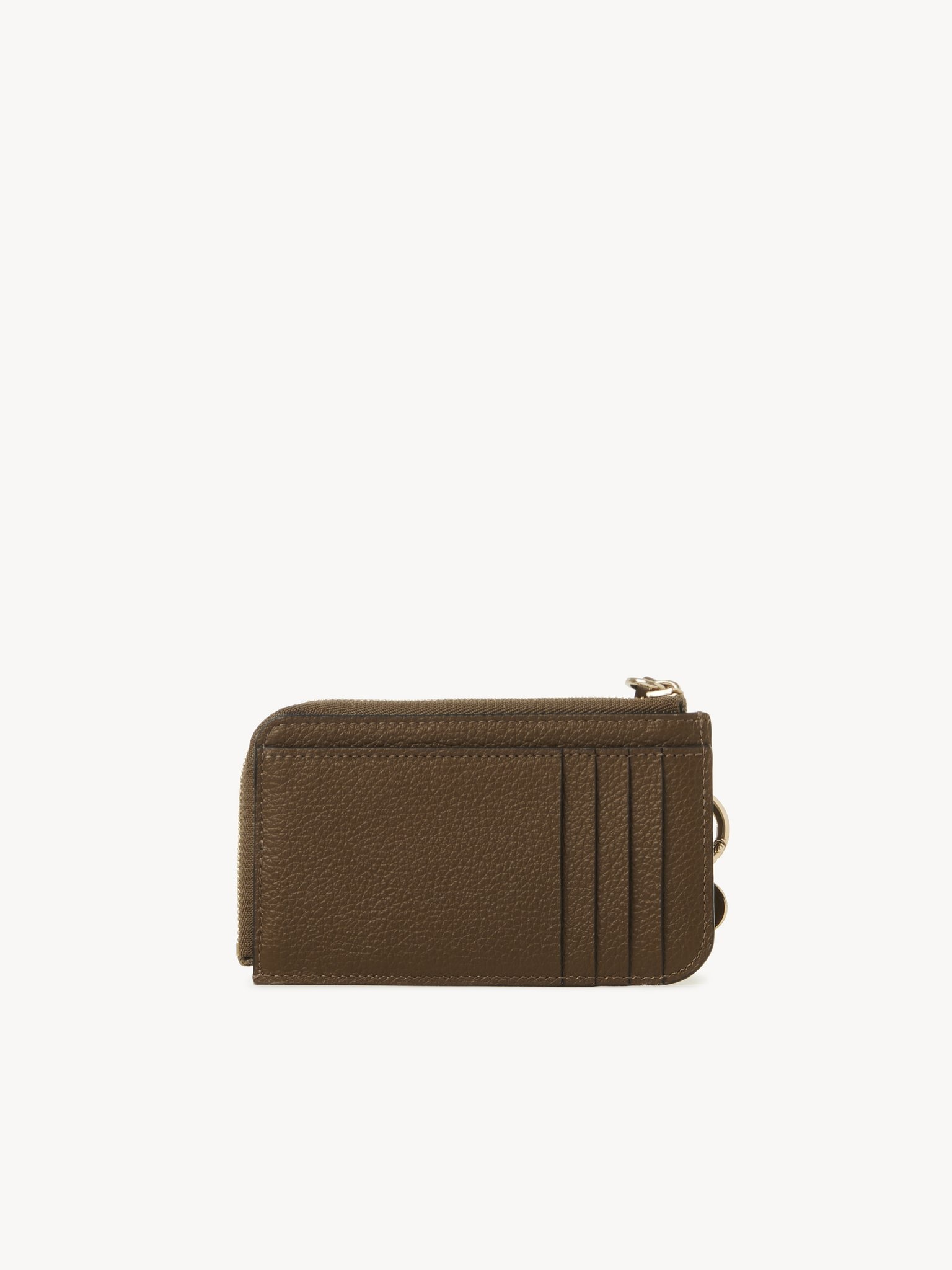 ALPHABET PURSE IN GRAINED LEATHER - 4