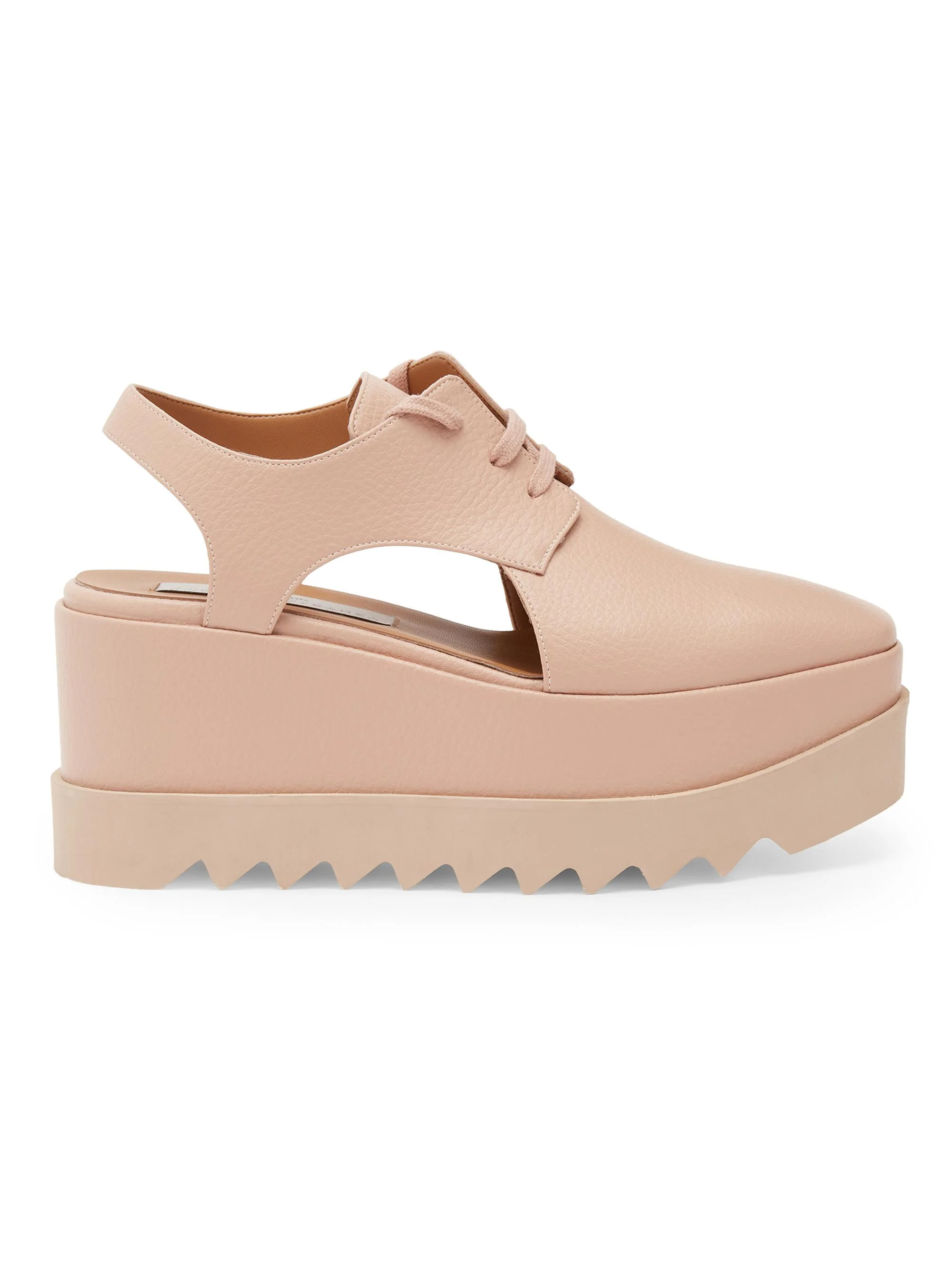 Women's Elyse 75MM Cut-Out Platform Derby Shoes - Blush - 1