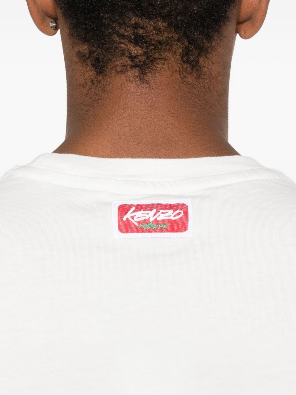 logo-print organic cotton T-shirt - 4