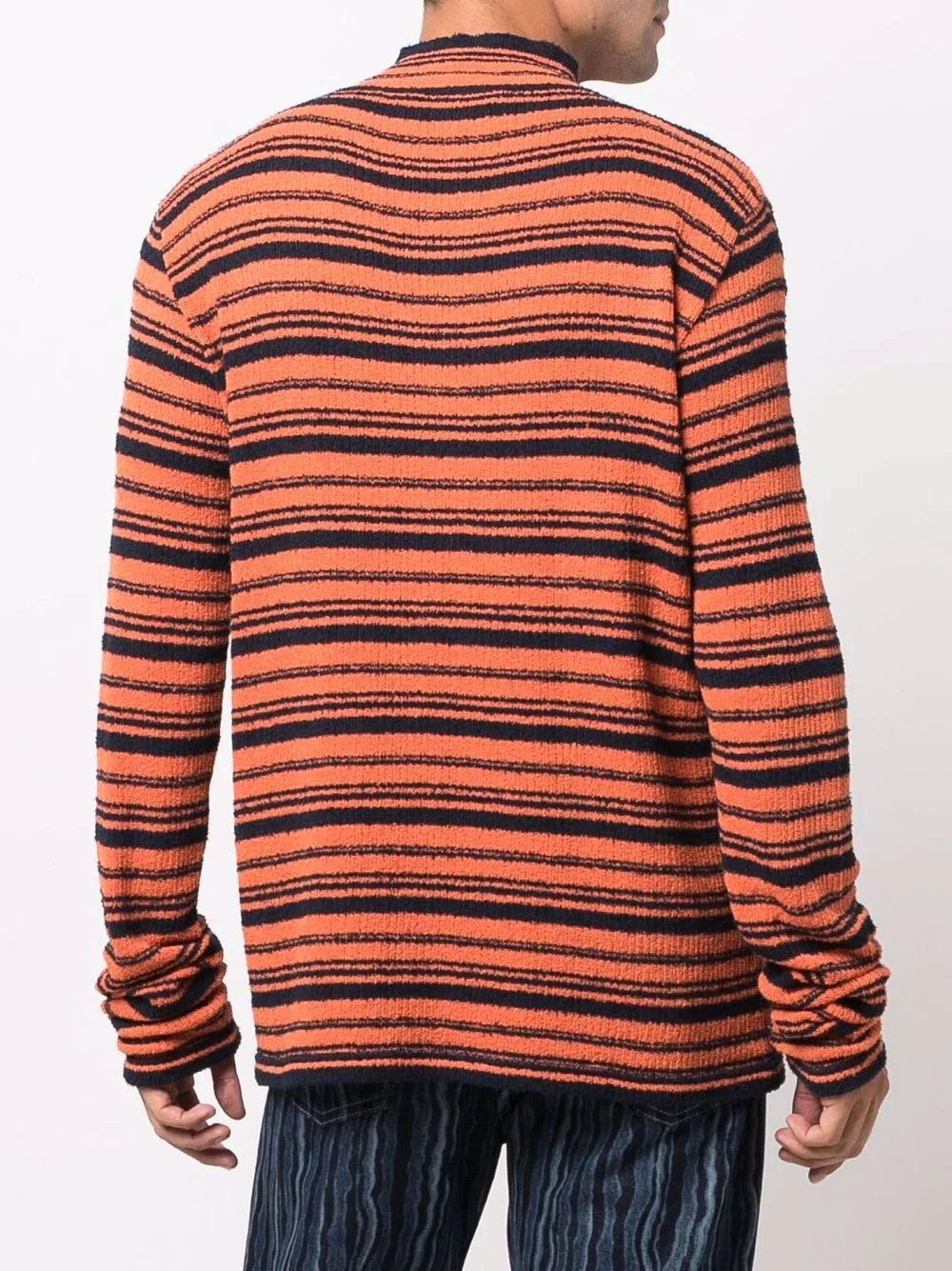 two-tone striped jumper - 4