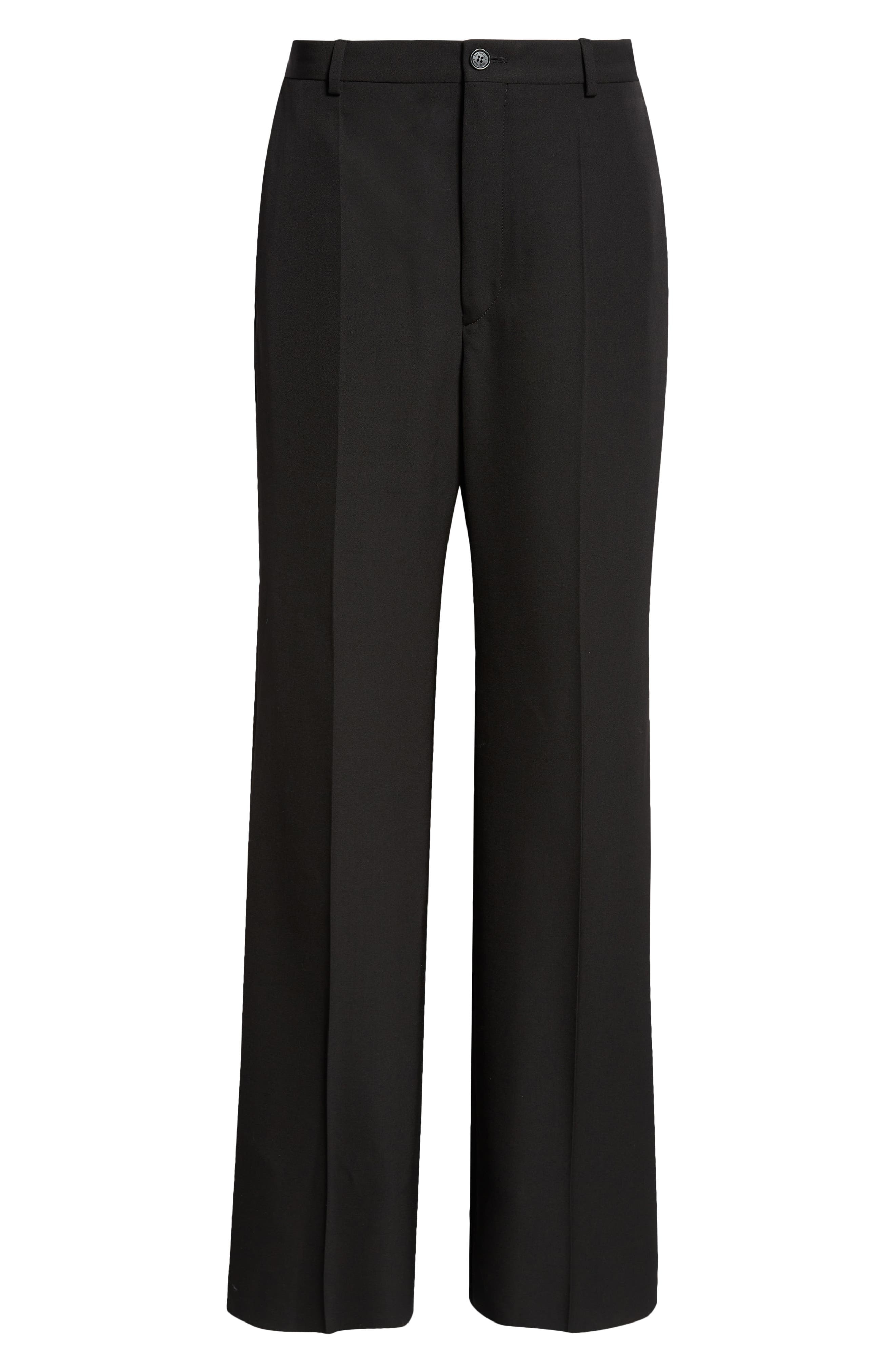Regular Fit Wool Barathea Pants - 6