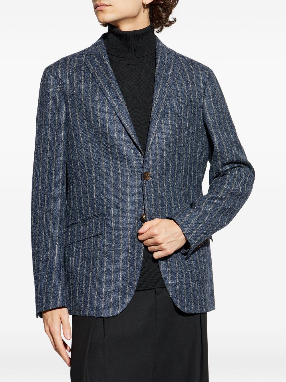 pinstripe blazer - 3