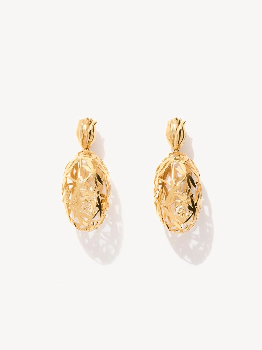THE CHLOÉ GILDED CAGE EARRINGS - 1