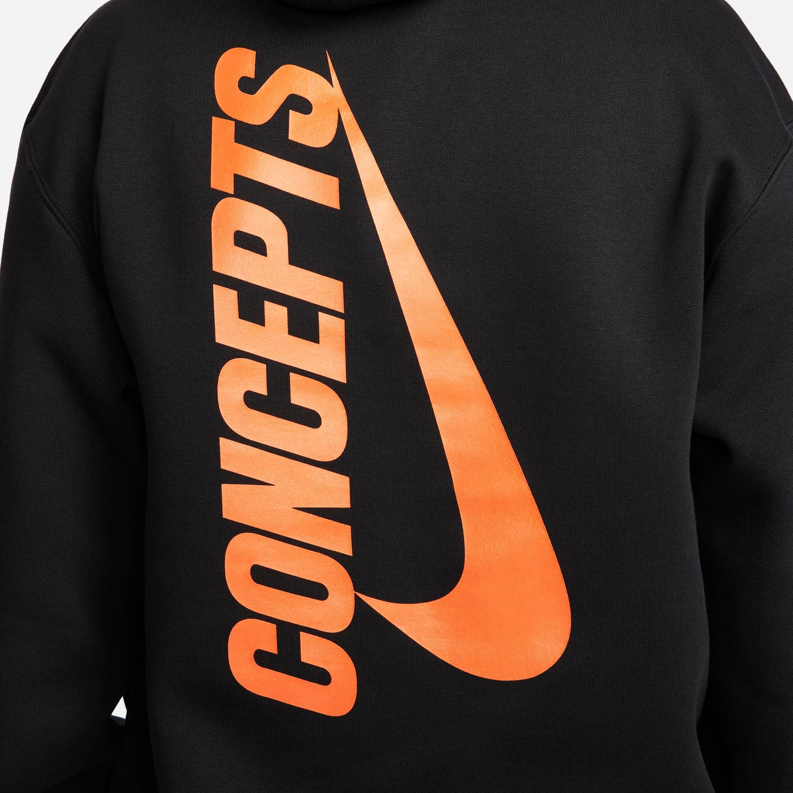 Nike SB x Concepts Fleece Hoodie 'Black Orange' DH2927-010 - 3
