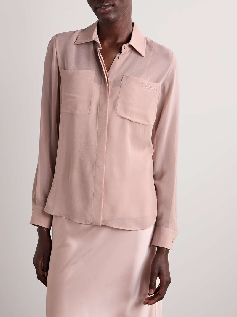 Ercole silk-georgette shirt 3