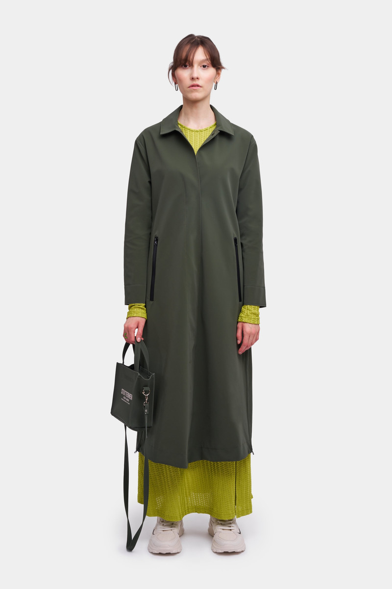 Stutterheim Hornstull Matte Long Raincoat Dark Green outlook