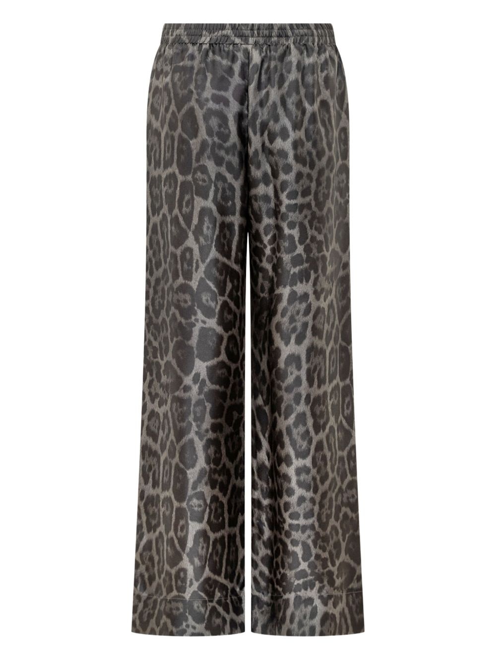 leopard-print drawstring trousers - 2
