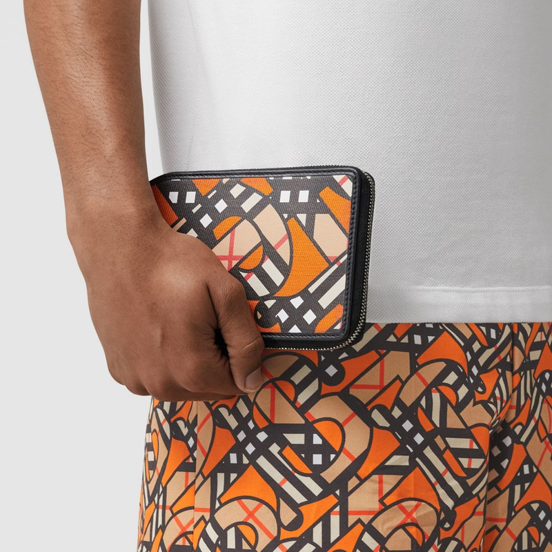 Monogram Linen Cotton Phone Case with Strap 12