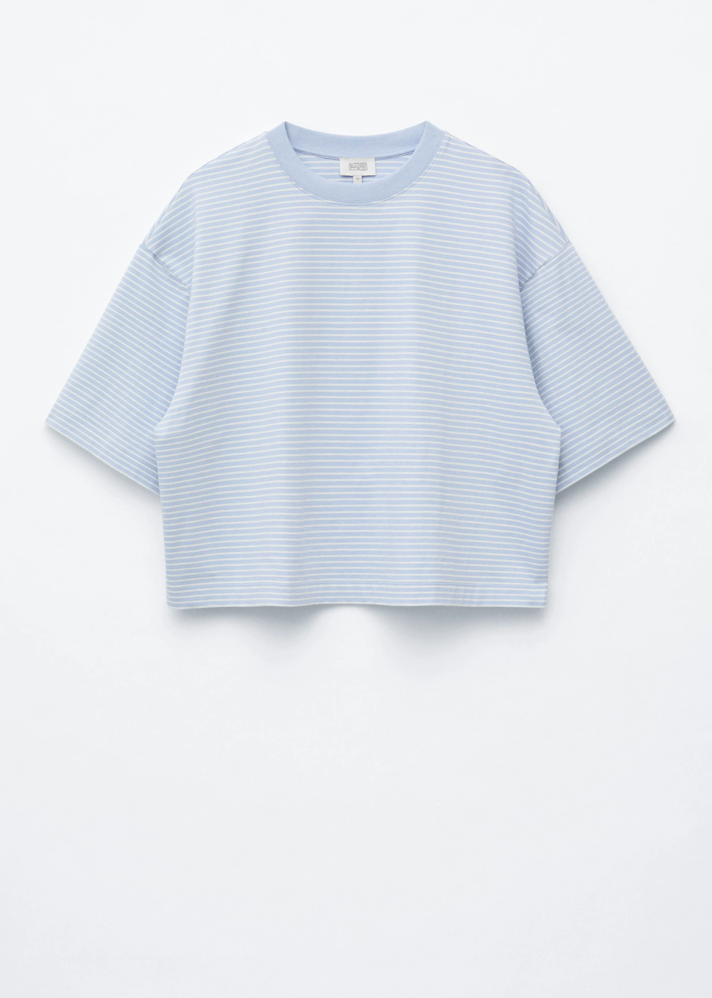 Oversized Striped Cotton T-Shirt - 1