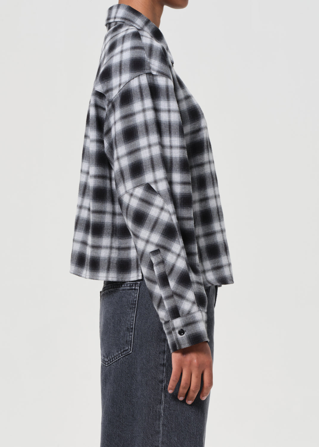 COMER SHIRT IN NERO CHECK - 4