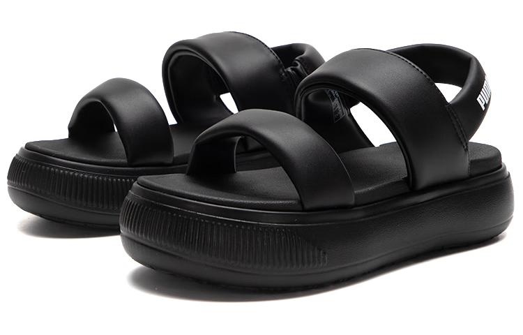 (WMNS) PUMA Mayu Puffy Slides 'Black' 399451-02 - 3