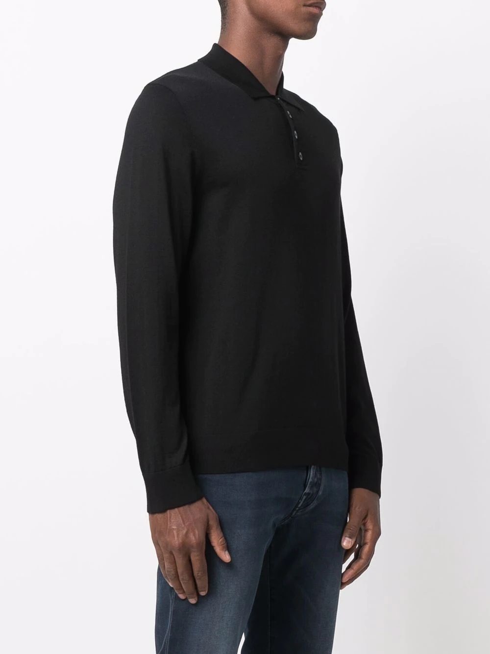 fine-knit polo shirt - 3