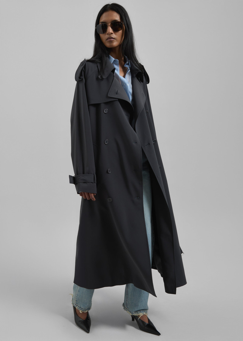 Veyron Trench Coat - Storm Grey 5
