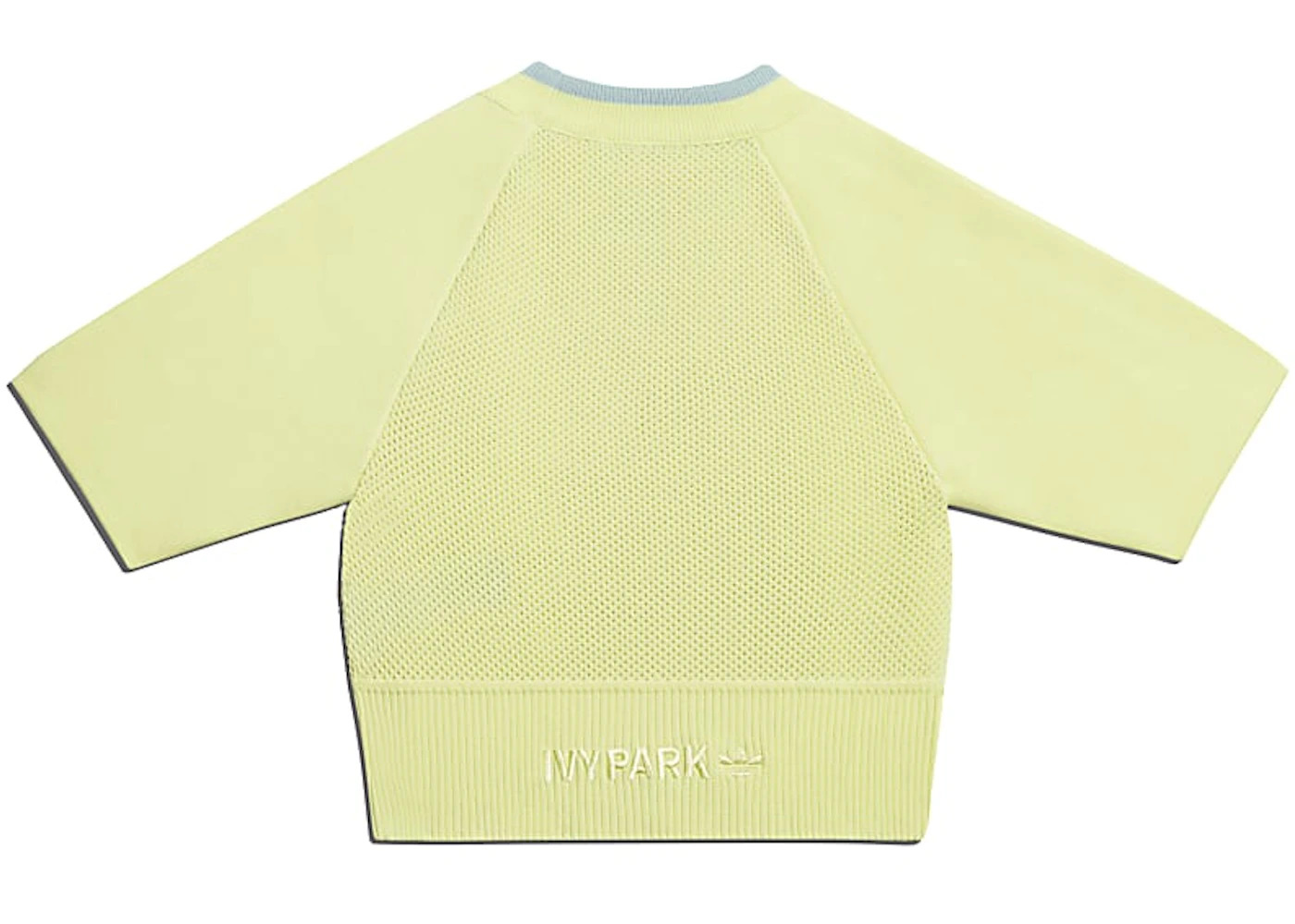 adidas Ivy Park Knit Crop Top Yellow Tint - 2